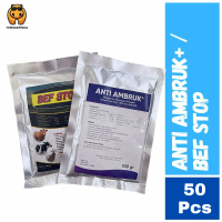 Anti Ambruk+ 100gr Grosir - Obat Sapi Ambruk - Obat Hewan Ternak - 50PCS