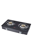 3D Tempered Glass Double Burner Gas Stove