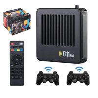 G11 Pro 4K HD Video Game Console 2.4G Wireless Controller Emuelec4.3 S905X2 Dual System Family Gamebox Built-in 256GB 60000 Game