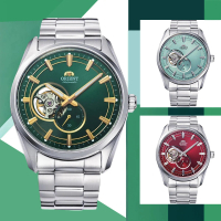 ORIENT 東方錶 Semi-Skeleton 系列 鏤空 小秒針機械錶 男錶 手錶 藍寶石(RA-AR0008E綠色)