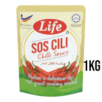 1kg Sos Cili Life Pouch Chilli Sauce Original Buatan Malaysia Sauce Spicy KFC