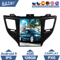 For Hyundai Tucson 3 2015 - 2018 Tesla Vertical Screen Android Car Radio GPS Navigation CarPlay PX6 IPS Player No 2Din Autoradio