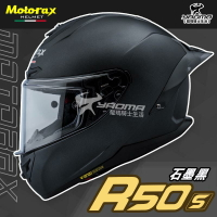 Motorax安全帽 摩雷士 R50S 石墨黑 全罩式 素色 藍牙耳機槽 雙D扣 耀瑪騎士機車部品
