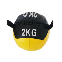 10pcs 2KG PU non-elastic wall ball solid balance training wall ball gym squat wall ball weight ball