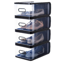耐奔塑料透明抽屜式鞋盒整理箱宿舍神器aj鞋架鞋櫃家用鞋子收納盒