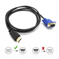 Cable HDMI-compatible Adapter HDMI to VGA HDMI to VGA Converter HDMI Male to VGA Male HDMI to VGA Adapter HDMI to VGA Cable