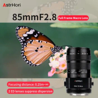 AstrHori 85mm F2.8 Fix Focus Lens Macro Lens +Tila Lens Medium Telephoto Sony E Fuji X Canon RF Nikon Z Leica/Panasonic/Sigma L