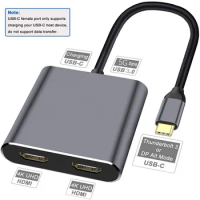 2022 Type C To 4K HDMI-compatible USB C 3.1 VGA Adapter For Macbook Samsung S9 Dex Huawei P30 Xiaomi