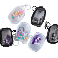 Jewelry Organizer Transparent Storage Box Pouch Mystery Box Keychain Bag Storage Case Thicken Wallet Cute Doll Bag