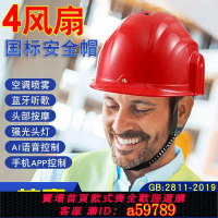【台灣公司 可打統編】國標無太陽能安全帽風扇空調制冷降溫工地夏季透氣加厚按摩安全帽