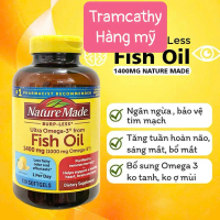 100 viên Dầu cá hàm lượng cao omega nature made 1400mg omega 3-nature made fish oil