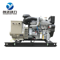 Three Phase 4 Wire 80KW 100KVA Water Cooled Dual Fuel Cylinder Small Marine Emergency Power Generator Set