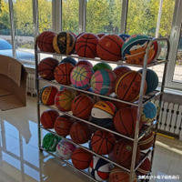 不銹鋼球架球車籃球足球不銹鋼收納筐新款幼兒園籃球玩具收納架