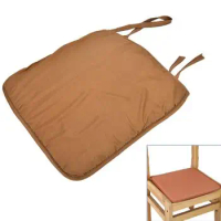 Square Chair Cushion With Ties Soft Seat Pad Dinning Chair Cushion Non-Slip Sofa Chair Pad For Lounge Kitchen Office 38*38cm