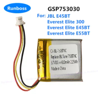 GSP753030 Battery Wireless Headset Battery CP-JBLE300 For JBL E45BT, Everest Elite 300, Everest Elite E45BT, E55BT