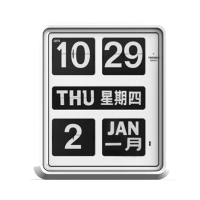 【TWEMCO】BQ-1700 翻頁鐘 時鐘 中文 英文萬年曆 壁掛(共2色)