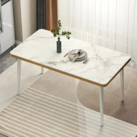 Modern White Dining Table Waterproof Organizer Protective Neat Dining Table Space Savers Complete Muebles Interior Decorations