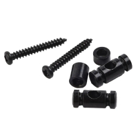 2Pcs / set Peranti Panduan String Panduan Gitar Pokok Roller String Pokok Retainer Chord Tetap Logam