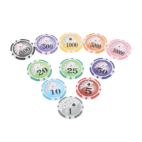1 Pc Golf Ball Marker ABS Plastic Iron Sheet Non-Magnetic 11 Types Poker Numbers Marker Golf Training Aids Accessories