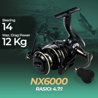 PROMO Reel Pancing Spinning Murah Metal TaffSPORT NX6000 4000 2000 Reel Pancing Spinning Fishing 4.7