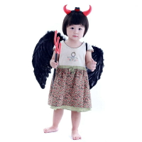 羽毛翅膀(小)45*35cm 黑白兩色，萬聖節/化妝舞會/派對道具/兒童變裝/表演/攝影/寫真/童話/仙子/精靈，X射線【W181801】