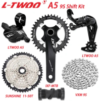 LTWOO 1X9S A5 Derailleur Groupset For MTB Bicycle IXF 170MM Crankshaft Group 9V SUNSHINE 11-40/42/46/50T Sprocket Cycling Parts