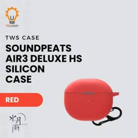 Earphone Case Silicone Case untuk SoundPeats Air3 Deluxe HS Red