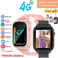 2024 Kids 4G Smartwatch GPS+LBS Video Call SOS Children's Smartwatch Camera Monitor Tracker Location Mobile Phone Watch Boy