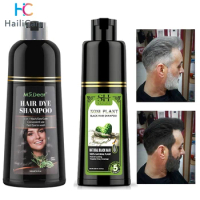 Organic Natural Fast Hair Dye Only 5 Minutes Noni Plant Essence Black Hair Color Dye Shampoo For Cover Gray White Hair