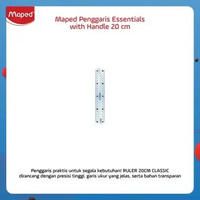 Maped Penggaris Essentials w- Handle [20 cm] transparent