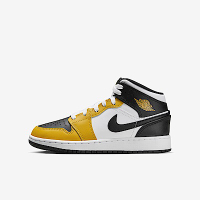 Nike Air Jordan 1 Mid GS [DQ8423-701] 大童 休閒鞋 運動 喬丹 中筒 穿搭 黃黑白
