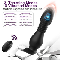 Anal Prostate Vibrator With Suction Cup Thrusting Anal Massager Wireless Remote For Expanded Pleasure And Prostate Stimulation