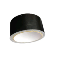 Lakban Cloth 45mm x10 x Hitam - Pita Perekat untuk Percetakan Buku dan Jilid - Kertas