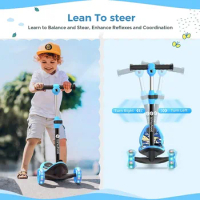 Electric Scooter for Kids Ages 3-12,3-Wheel Electric Scooter for Boys Girls,Electric Kick Scooter for Kids with Long Battery