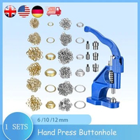 Hand Press Rivet Eyelet Machine, Buttonhole Machine, Heavy Duty Leather Watch Band, Leather Tools, Hardware Tools for Repair