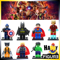 Spiderman Minifigures Batman Toys Gifts Superman Wolverine Thor Hulk Marvel Captain America Mini Fig