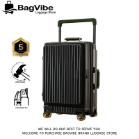 Front Opening Luggage 20/24/26 Inch 360° Wheels Luggage Bag Travel Beg Bagasi Expandable Travel Lugg