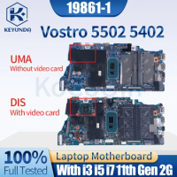 I3 I5 I7 MX350 19861-1 For Dell Vostro 5502 5402 Inspiron 5409 5509 Notebook Mainboard 0WNVYK 0MTYV1 0W3XW5 Laptop Motherboard