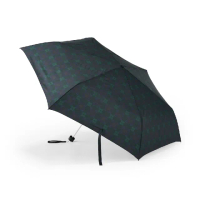 【MUJI 無印良品】聚酯纖維晴雨兩用折傘 深綠格紋