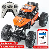LC - Mobil Remote Control 2.4GHZ Dengan Lampu Suara Bisa Keluar Asap RC Mobil Offroad Anak Mainan Mo