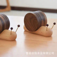 Home Wooden Cup Cushion Walnut Snail Tea Cup Wooden Cushion Decoration Dining Table Anti scalding and Thermal Insulation Cushion