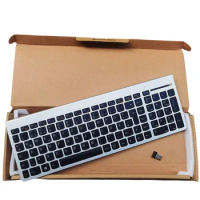 German Layout Silver Wireless Keyboard for Lenovo SK-8861