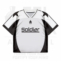 SOLDIER / 55 / NUMBER SERIES FONT LOGO / Streetwear / Jersey / Oversize / Boxy Fit / Retro / Vintage
