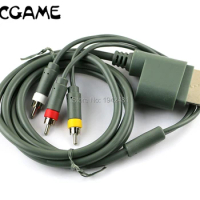 5PCS 1.8M Game Console Display Component Video Cable HD TV Audio Video AV Cable Cord RCA For Xbox 360 XBOX360