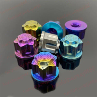 Đai ốc mặt bích lục giác Titan, dành cho Honda và Yamaha, có các kích cỡ ren M6, M8, M10, M12, M14, 