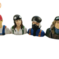 FLFRC 1/6 Pilot Figures Hand Painted for RC Airplanes Model Plane Aircraft Warbird Sport Jet Car Boat Drone Toy Driver