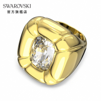 SWAROVSKI 施華洛世奇  Dulcis 個性戒指枕形切割Swarovski水晶, 黃色, 鍍金色色調