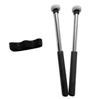 2 Pieces Tongue Drum Sticks Rubber Head Percussion Instrument Parts with Bracket Mallet Percussion Drumsticks for Performance