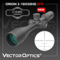 Vector Optics Orion 3-18x50SFP Tactical Riflescope With Reset-Zero Scopes For Long Range Target Shooting Fit Firearms&amp;Airgun