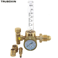 CO2 Argon Pressure Reducer Flow Meter Control Valve Regulator Reduced Pressure Gas Flowmeter Welding Flowmeter Weld Gauge